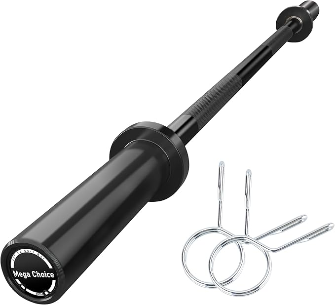 Barbell Bar for Weightlifting - 7FT Heavy Duty (1500LB/700LB), 4FT Short (500LB), 47" EZ Curl Bar