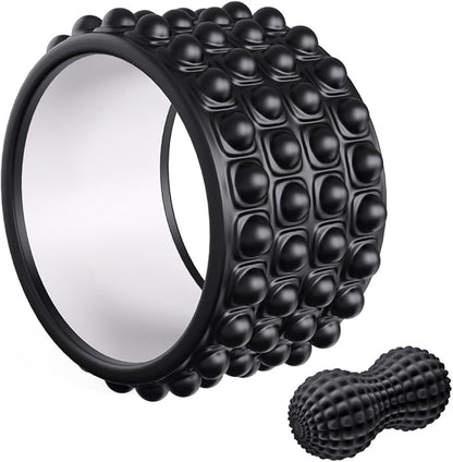 Kipika Back Roller Wheel,Back Stretcher,Back Cracker,Yoga Wheel, Foam Roller for Back Pain Relief