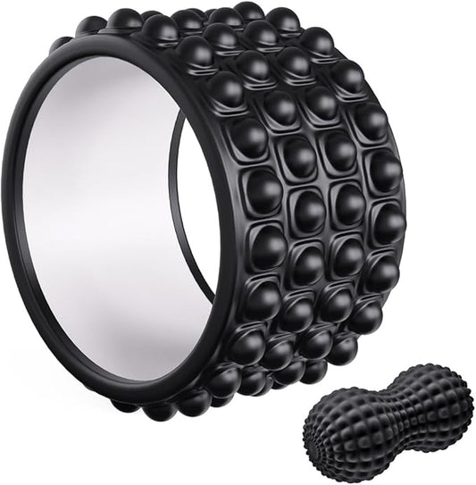 Kipika Back Roller Wheel,Back Stretcher,Back Cracker,Yoga Wheel, Foam Roller for Back Pain Relief