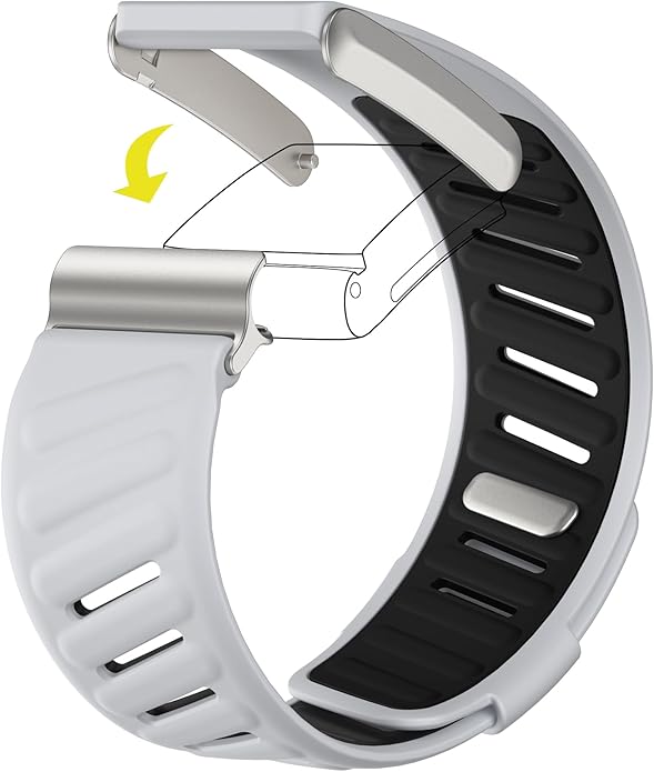 Comfort Durable Silicone Wristband Compatible with WHOOP 4.0 Band, Soft Silicone Sports Loop Strap
