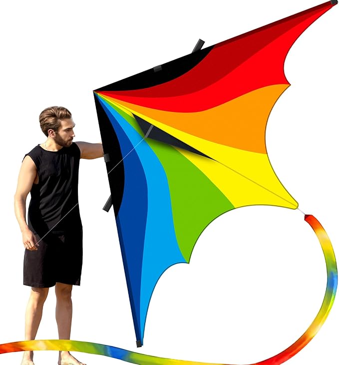 Triangular-Shaped Kite - Easy to Control, with an Eye-catching Design, it is Perfect for Outdoor