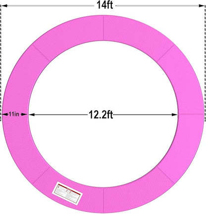 LANGXUN Universal Trampoline Repalcement Safety Pad, 8ft 10ft 12ft 14ft 15ft 16ft Waterproof