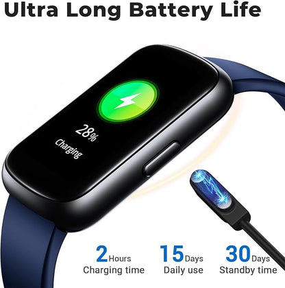 Fitness Tracker Smart Watch, 1.47" Full Touch Health Tracker with 24/7 Heart Rate & Blood Oxygen