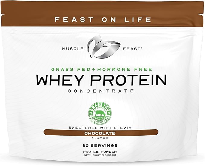 Muscle Feast Grass-Fed Whey Protein Concentrate Powder, All Natural, Hormone Free Pasture Raised