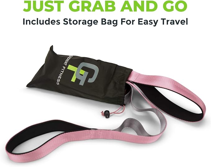 Gradient Fitness Stretching Strap for Physical Therapy, 12 Multi-Loop Stretch Strap 1.5" W x 8' L