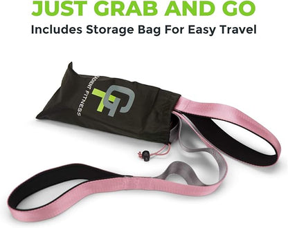 Gradient Fitness Stretching Strap for Physical Therapy, 12 Multi-Loop Stretch Strap 1.5" W x 8' L