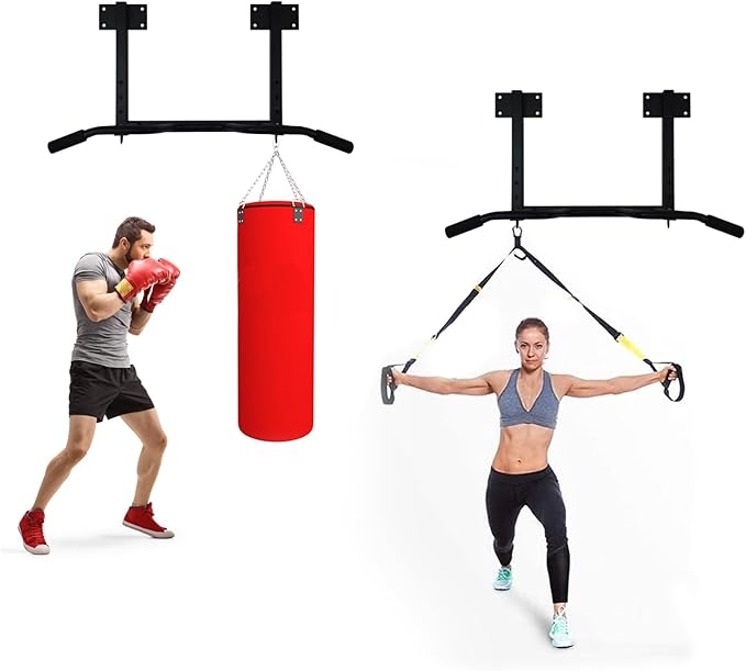 Wall Mounted Pull up Bar Multifunctional Chin up Bar Strength Training Pull-up Bar for Indoor Home