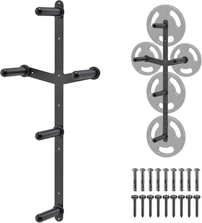 "Kipika Weight Plate Storage Rack - Wall Mounted Weight Plate Holder with Durable Steel