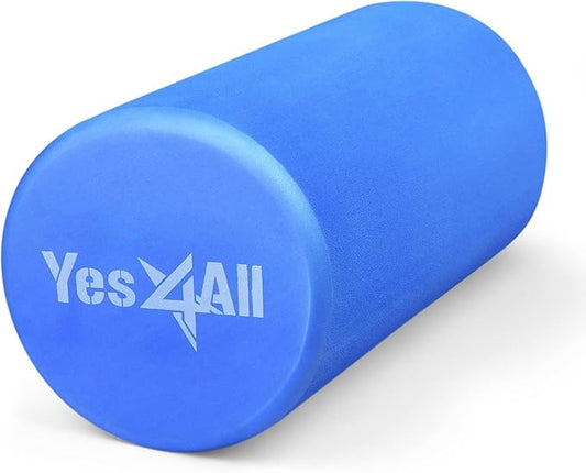 Yes4All EVA Firm Foam Roller for Back - Round Back Roller for Exercise, Yoga & Pilates 12/18/24/36