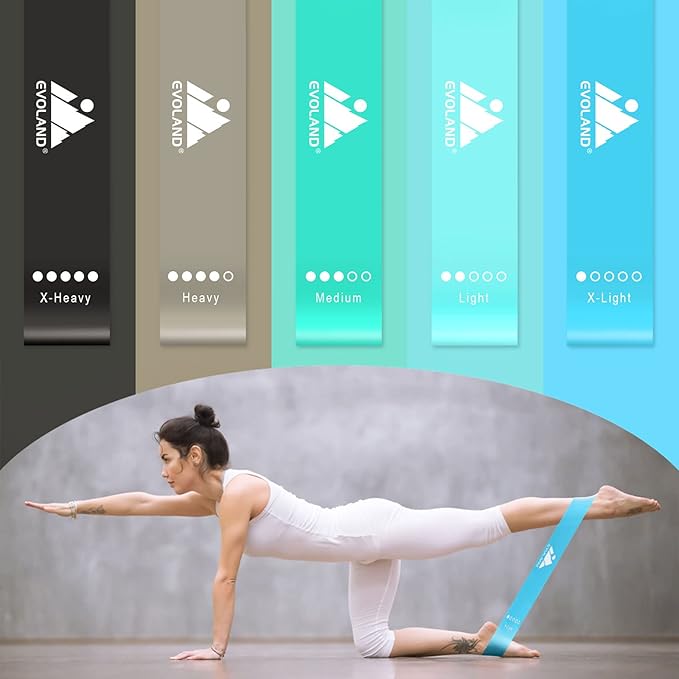 Resistance Bands Set, Workout Bands with Handles, Door Anchor, Ankle Straps and Carry Bag, Exercise