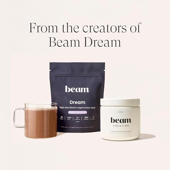 Beam Creatine Powder, Third Party Tested, Micronized Creatine Monohydrate Supplement, Creatine for