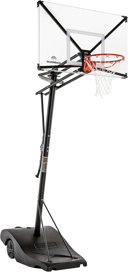 Silverback NXT Portable Adjustable 10ft Outdoor Basketball Hoop - 50" and 54" Basketball Goal