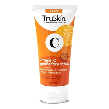 TruSkin Vitamin C Gentle Face Scrub - Brightening Daily Face Exfoliator for All Skin Types