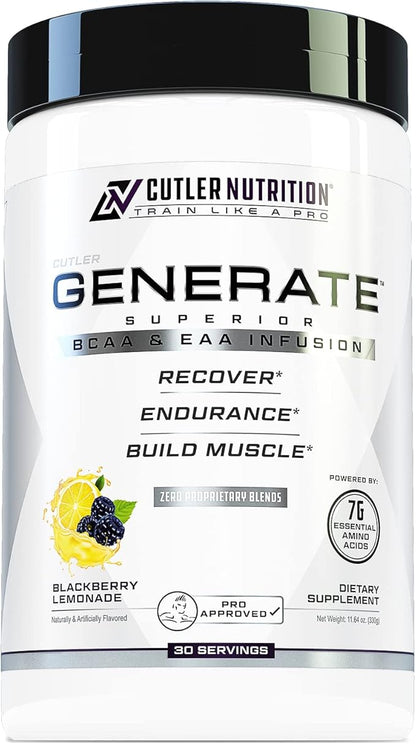 Generate EAA and BCAA Powder: Best Post Workout Recovery Drink and Branched Chain Amino Acids