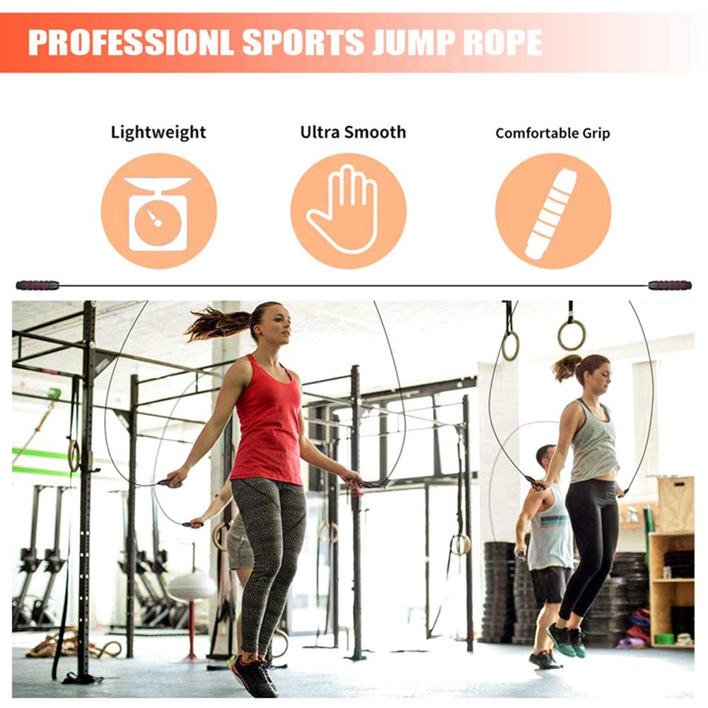 Redify Adjustable Jump Rope,Jump Ropes for Fitness for Men Women