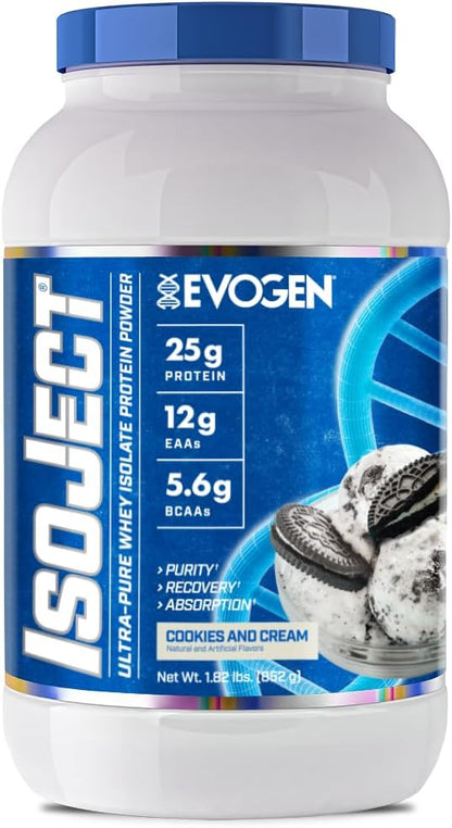 Evogen Isoject - Whey Protein Isolate | Ultra-Pure Whey Protein Powder with Ignitor Enzymes, BCAAs