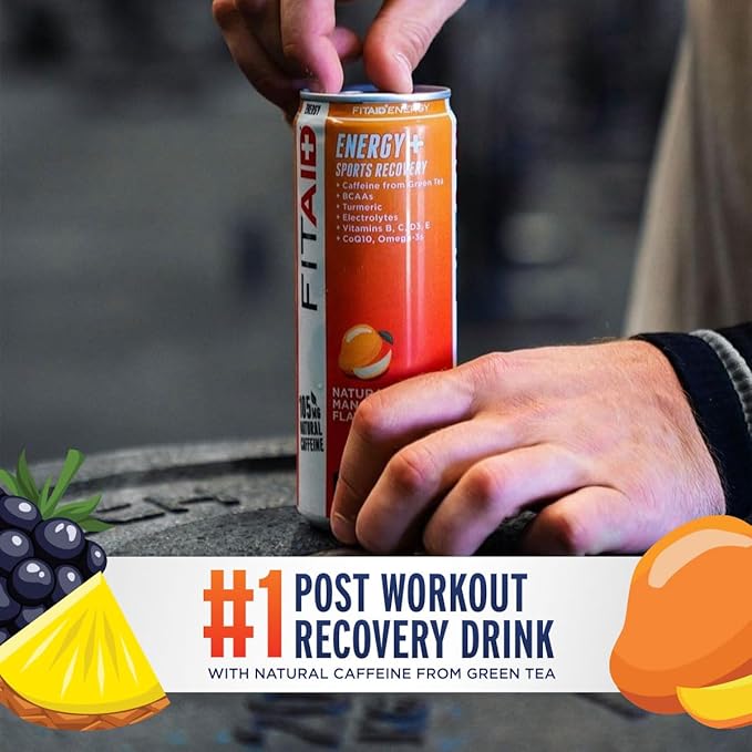 LIFEAID FITAID Energy, 200mg Natural Caffeine, Keto, Variety Pack, Optimum Performance Formula: