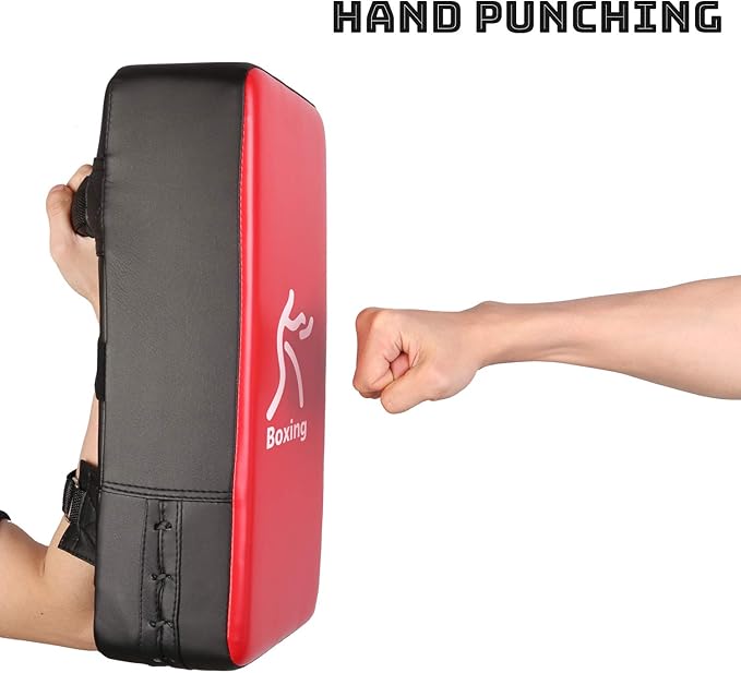 Odoland 3-in-1 Kids Youth Boxing Set - Punching Mitts, Kick Pads, Gloves for Boxing, Kickboxing