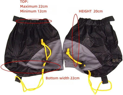 Short Leg Gaiters,Shoe Covers,Hiking Gaiters,Lightweight and Adjustable, Available in All