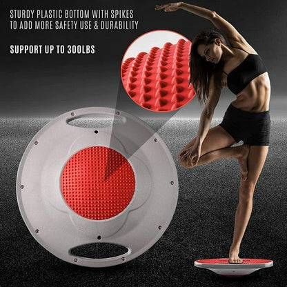 Yes4All Upgraded Wobble Balance Board, 16.34" TPE Non-slip, Stability Board for Home Gym, Standing