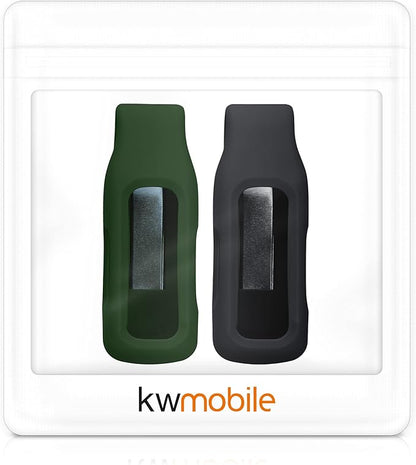 kwmobile 2X Clip Holders Compatible with Fitbit Inspire 3 / Inspire 2 / Ace 3 - Clip-On Holder