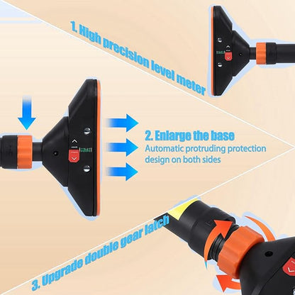 Adjustable Pull Up Bar for Doorway - 440LBS Weight Capacity, No Screws Installation with Level