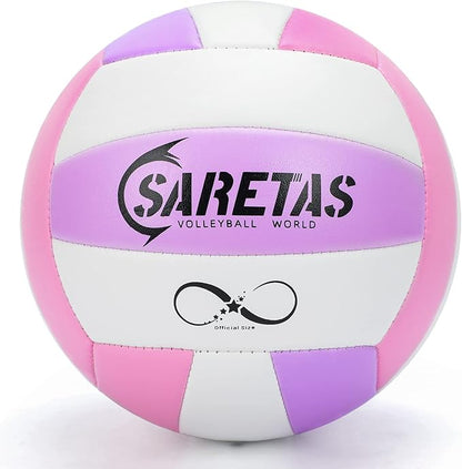 Beach/Water/Sand Volleyballs, Outdoor/Indoor Official Size, Soft Touch Volleyball for Beginners