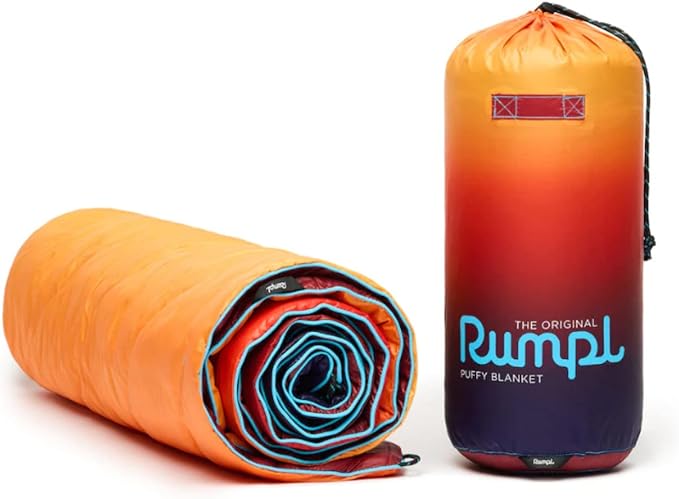 Rumpl Original Puffy Blanket - Warm, Water-Resistant Camping Blanket with 100% Recycled Synthetic