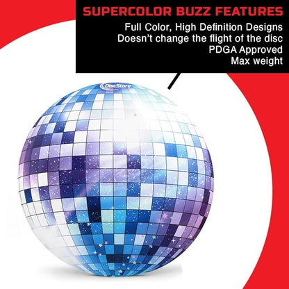 Discraft ESP Buzzz Supercolor Midrange Disc Golf Disc - Custom Design Discraft Discs - Straight