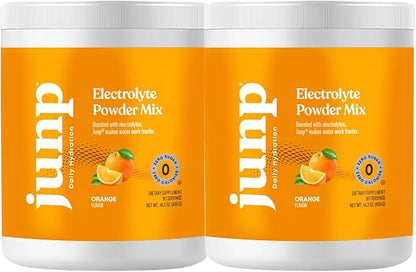 JUNP Electrolytes Powder No Sugar No Carbs – Sweet Tangy Citrus Orange Drink Mix - Potassium & Salt
