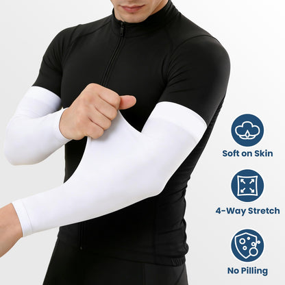 8 Pairs Soft Arm Sleeves, Cooling Compression Arm Covers for Men & Women