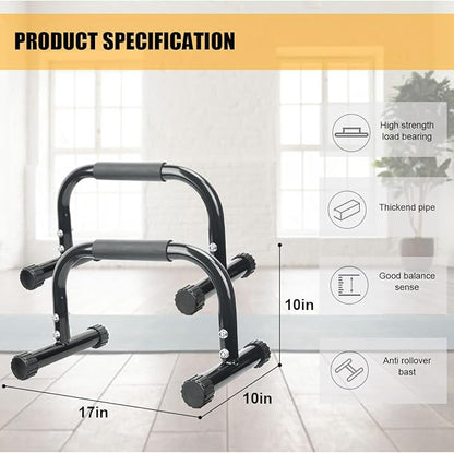 AmazeFan Parallettes Bars, Push Up Bars Strength Training For Handstands, Full Planche & Dips