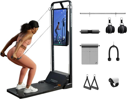Gym Monster Smart Home Gym, Multifunctional Strength Training Machine, Smith Machine Power Cage