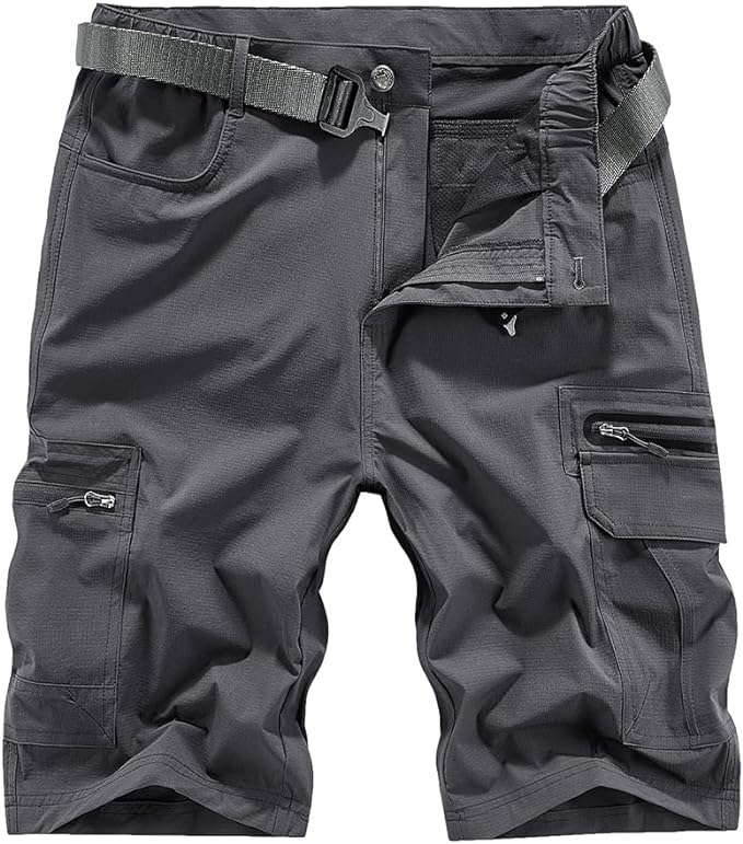 Quick Dry Hiking Shorts Men's Cargo Casual Outdoor 4-Way Stretchy Lightweight Summer Short with