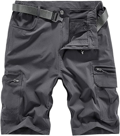 Quick Dry Hiking Shorts Men's Cargo Casual Outdoor 4-Way Stretchy Lightweight Summer Short with