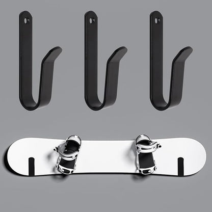 Snowboard Wall Mount, Horizontal Snowboard Hanger Rack Heavy Duty Garage Wall Rack 8pcs