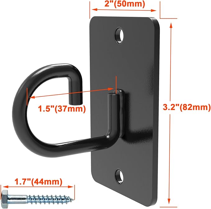 (3PCS) Wall Mount Workout Anchors,Resistance Band Wall Anchor,Space Saving Wall Mount Workout