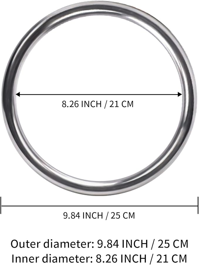 Wing Chun Stainless Ring Yewen Sau Sticky Hand Strength Training Tsun Siu Lum Kung Fu