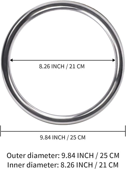 Wing Chun Stainless Ring Yewen Sau Sticky Hand Strength Training Tsun Siu Lum Kung Fu