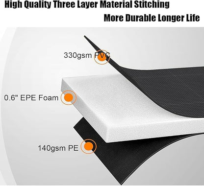 LANGXUN Universal Trampoline Repalcement Safety Pad, 8ft 10ft 12ft 14ft 15ft 16ft Waterproof