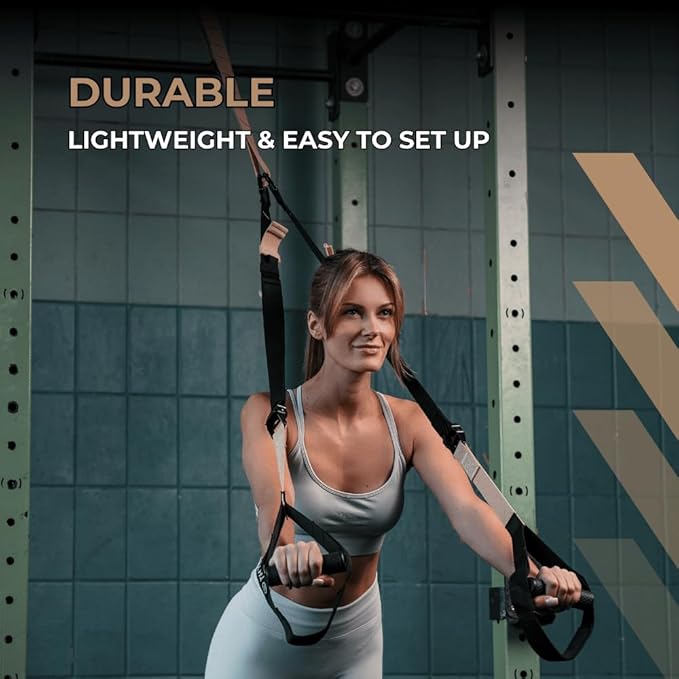 THYSOL® Resistance Trainer Pro Xtreme Straps Army | Sling Trainer Set with Adjustable Door Anchor |