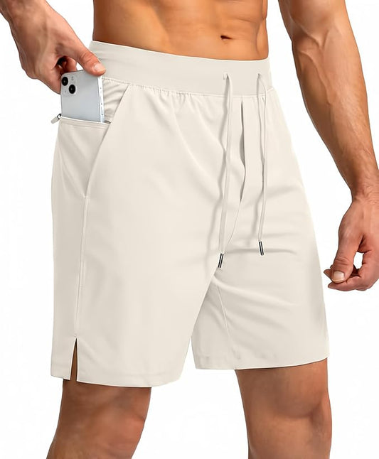 Men's Running Shorts with Zipper Pockets 9 Inch/ 7 Inch / 5 Inch Lightweight Quick Dry Gym Workout