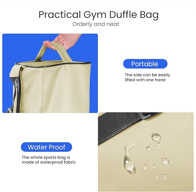 C&F BOGMOST Small Gym Bag for Women & Men,Small Lightweight Duffel Bag Carry On Bags Mini Duffel