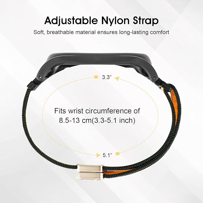 Adjustable Smartwatch Soft Woven Nyon Wristband + Protective Case Base fits for PLAUD AI NotePin