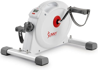 Sunny Health & Fitness Smart Under-Desk Bike Exerciser, Low-Impact Cardio Cycling Equipment for