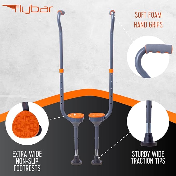 Flybar Maverick Walking Stilts for Kids - 5 Adjustable Height’s, Sturdy, Easy Assembly, Wide