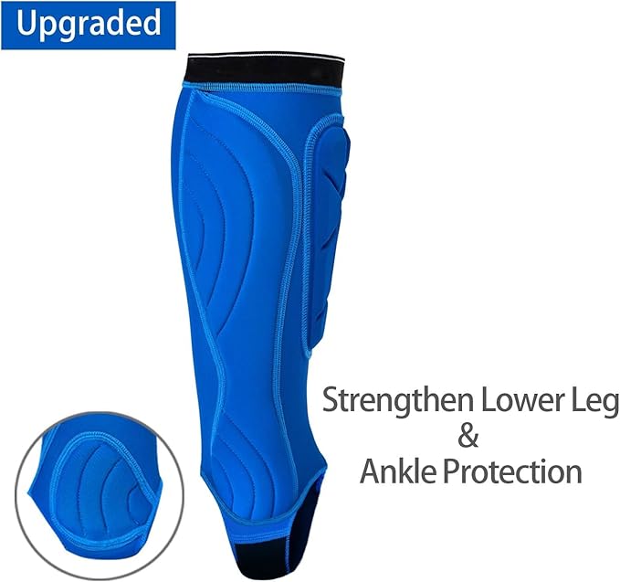 Soccer Shin Guards, Soccer Protective Gear with Calf and Ankle Pads, Shin Guard Pads for Youth and