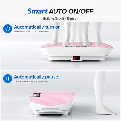 MERACH Vibration Plate Exercise Machine, Whole Body Workout Equipment for Women, Bluetooth and