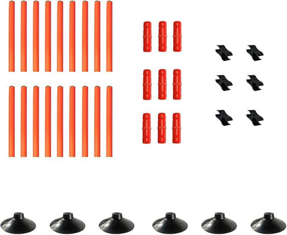 TNZMART 3.3 FT Agility Poles Adjustable Hurdles for Soccer Football Speed Training Equipment Track