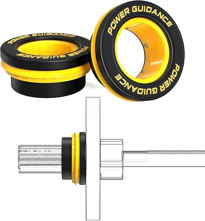 POWER GUIDANCE 50mm Barbell Clamps Barbell Collars, Quick Release Weight Olympic Barbell Clips for
